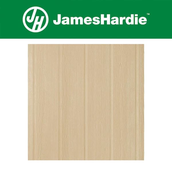 Hardie Panel HZ10 48 in. x 96 in. Primed Sierra 8 Fiber Cement Panel Siding