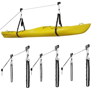 Kayak Hoist Set - Overhead Pulley System for 12 ft. Ceilings - 2-Pack