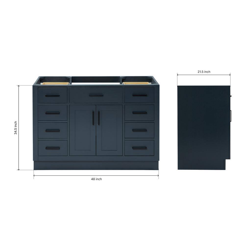 Midnight Blue 48'' Single Freestanding Bathroom Vanity Base