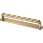 Urbane Wire 5-1/16 in. (128 mm) Champagne Bronze Drawer Pull with Backplate