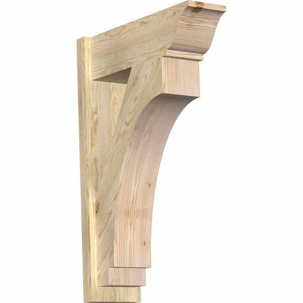 Ekena Millwork 8 in. x 36 in. x 24 in. Imperial Traditional Rough Sawn Douglas Fir Outlooker