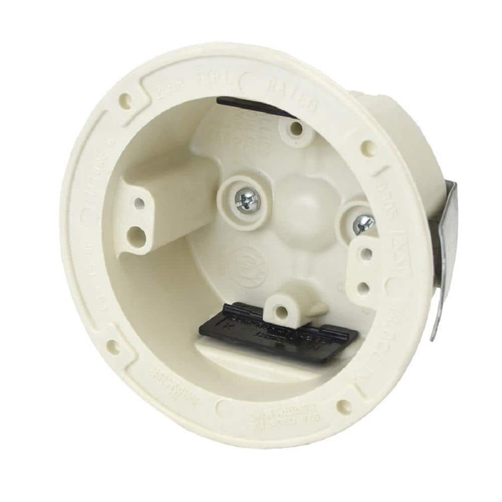 Allied Moulded Products 3-1/2 in. Dia 14 cu. in. Old Work Round Wall Box  R9305=SK - The Home Depot