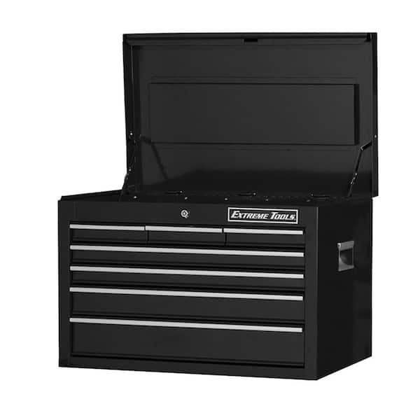 Extreme Tools Ex Standard Series 26 in. 7-Drawer Top Chest, Black