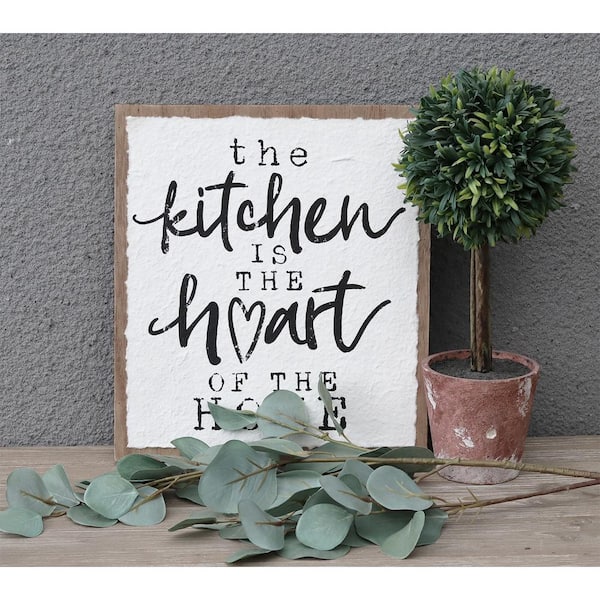 Farmhouse Home is Where the Heart is Mini Printed Wood Wall Decorative Sign