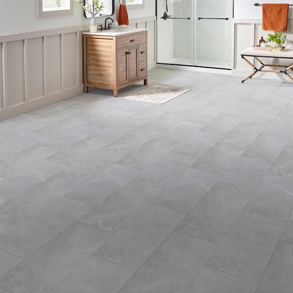Grandview Marble 22 MIL x 18.5 in. W x 37 in. L Click Lock Waterproof Vinyl Tile Flooring (19.1 sq. ft./case)