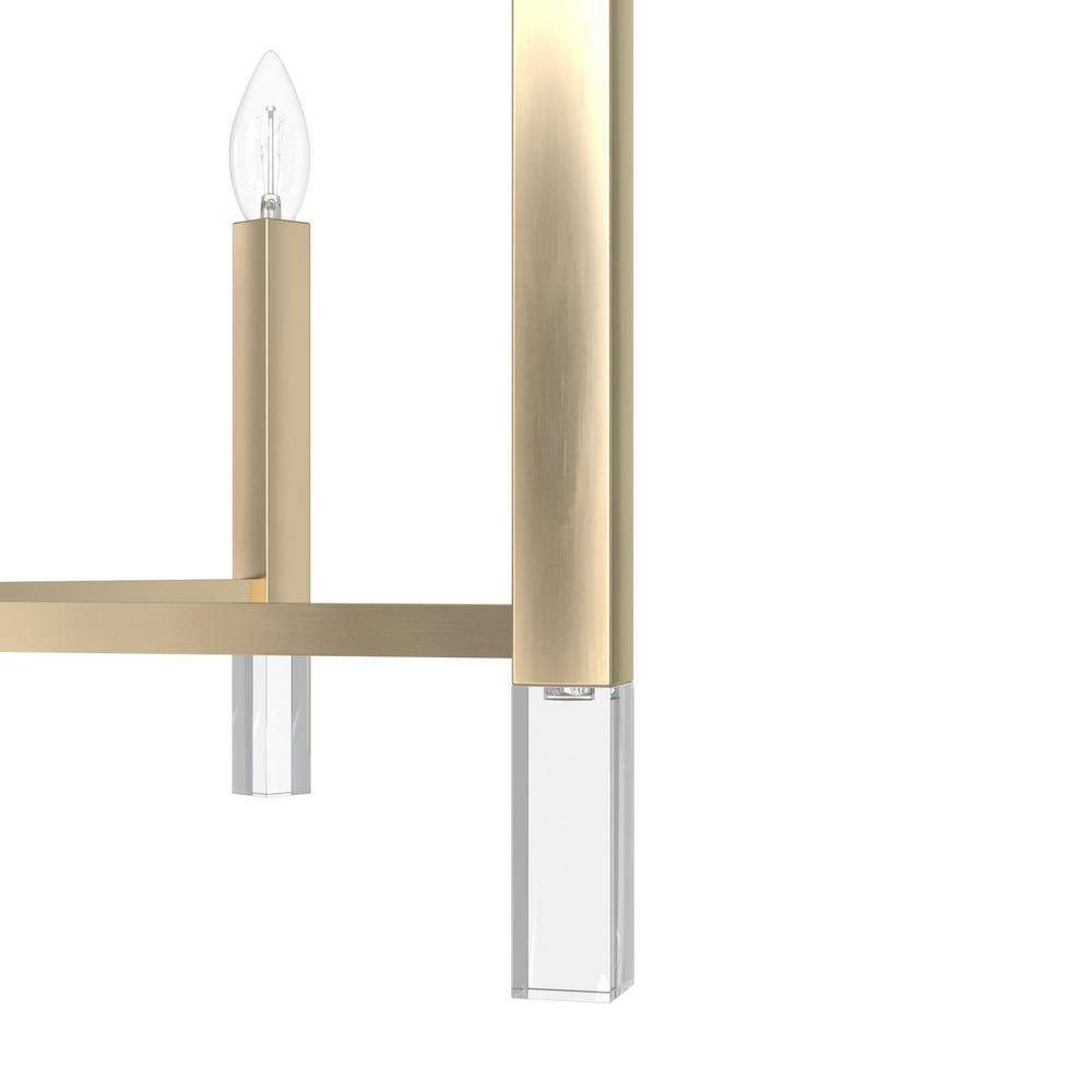 Alturas Gold Crystal 9-Light Modern Tiered Chandelier