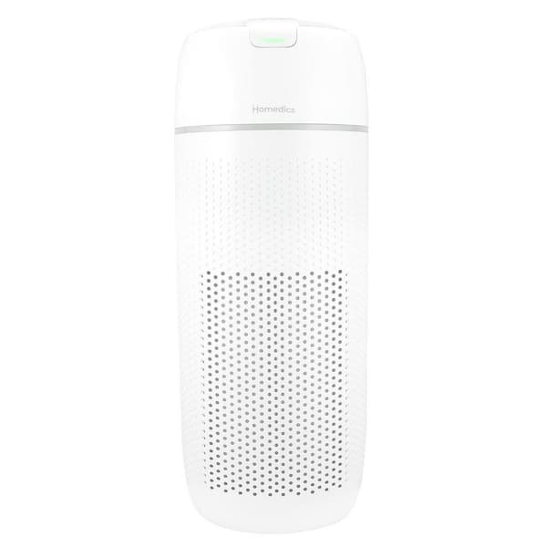HoMedics 1692 sq. ft. True HEPA Tower Air Purifier in White with Smart Sensor