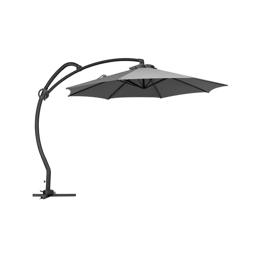 JEAREY 11 ft. Curvy Cantilever Patio Umbrella Large Outdoor Offset
