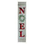 48 in. White And Red Wooden Noel Christmas Wall Sign