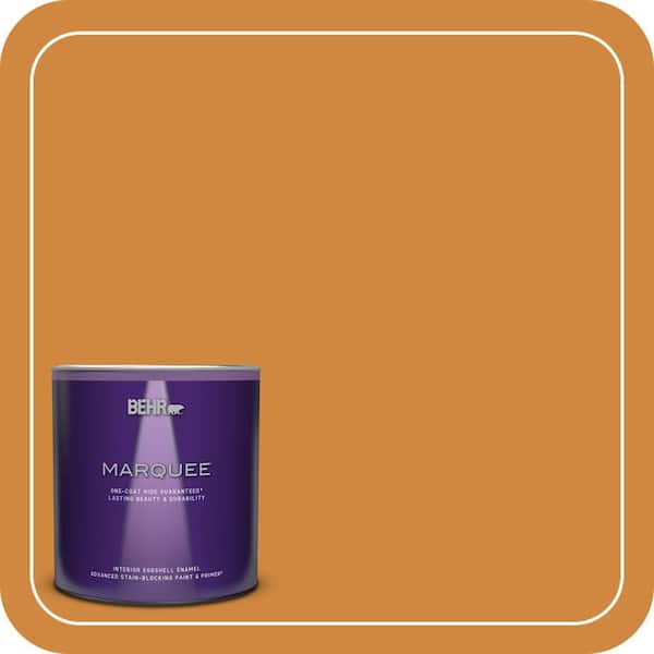 BEHR MARQUEE 1 qt. #290D-6 Acorn Eggshell Enamel Interior Paint & Primer