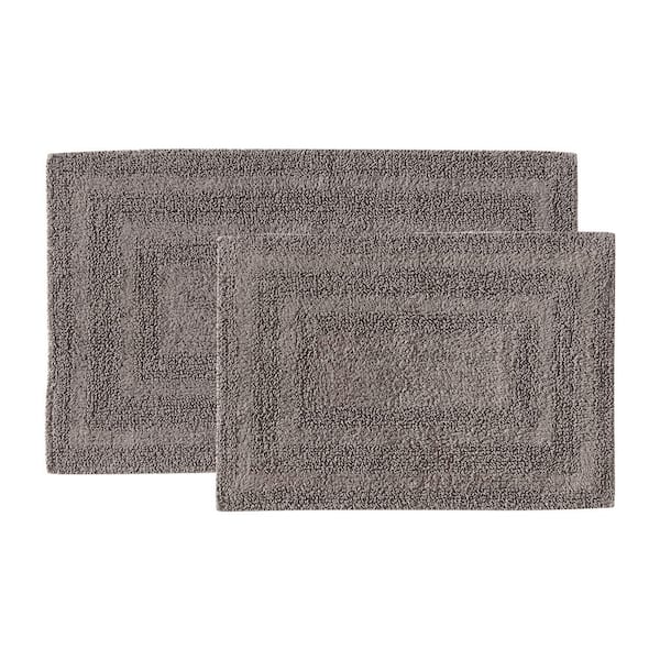 Eddie Bauer Logan Cotton Brown Solid 2-Piece Rug Set 17 in. x 24 in./21 in. x 34 in.