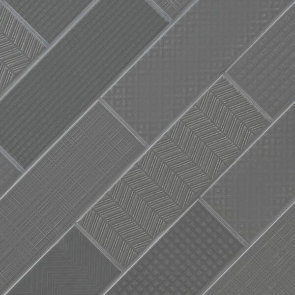 MSI Take Home Tile Sample - Citylights Graphite 3D Mix 4 in