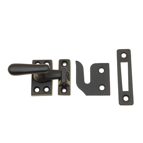 Oil-Rubbed Bronze Solid Brass Small Window Sash Lock with Casement Fastener