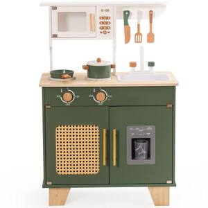 21.65 in. W x 11.65 in. L x 31.5 in. H Kitchen Playset, Make Role-Playing Fun, Include Oven, Sink, Stove, Ice Machine