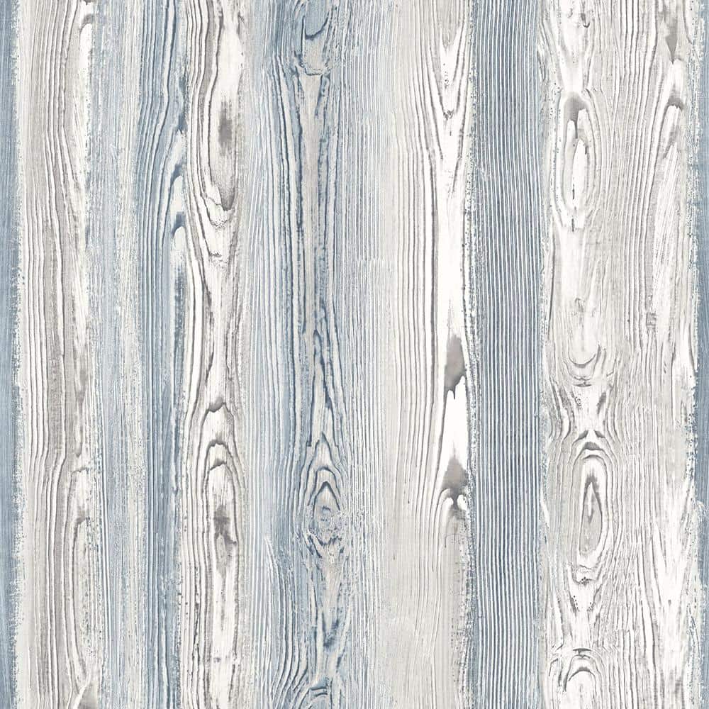 Esta Home Cady Blue Wood Panel Blue Wallpaper Sample