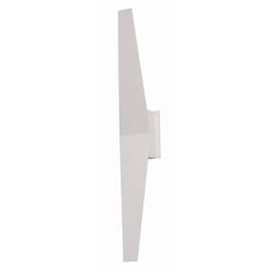 Brink 4 in. White LED Wall Sconce with Acrylic Shade