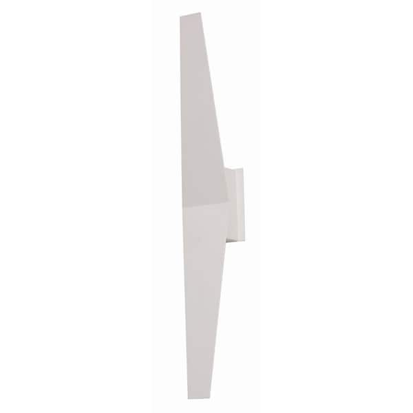 AFX Brink 4 in. White LED Wall Sconce with Acrylic Shade