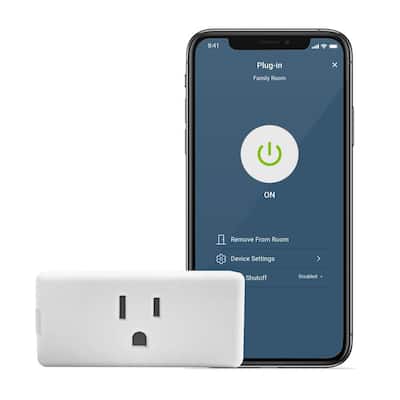 Decora Smart Wi-Fi Mini Plug-In Single Outlet No Hub Required, Works with Alexa and Google Assistant, White (2-Pack)
