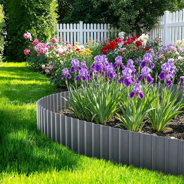 10 in x 20 ft Rust-Resistant Corrugated Metal Garden Edging