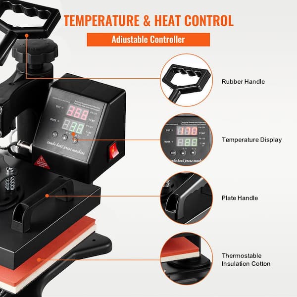SVOPES 12 in. x 10 In. Heat Press Machine, T-Shirt Sublimation
