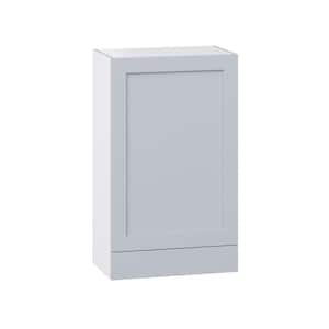Cumberland 24 in. W x 40 in. H x 14 in. D Light Gray Shaker Assembled Wall Kitchen Cabinet with 1-Draw