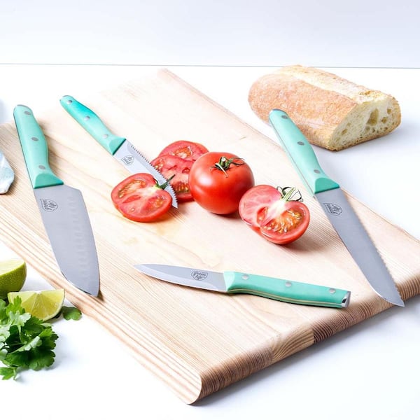 8 pcs kitchen knife Set Wood Handle Kitchen knives Cutting Tool Block –  Knife Depot Co.