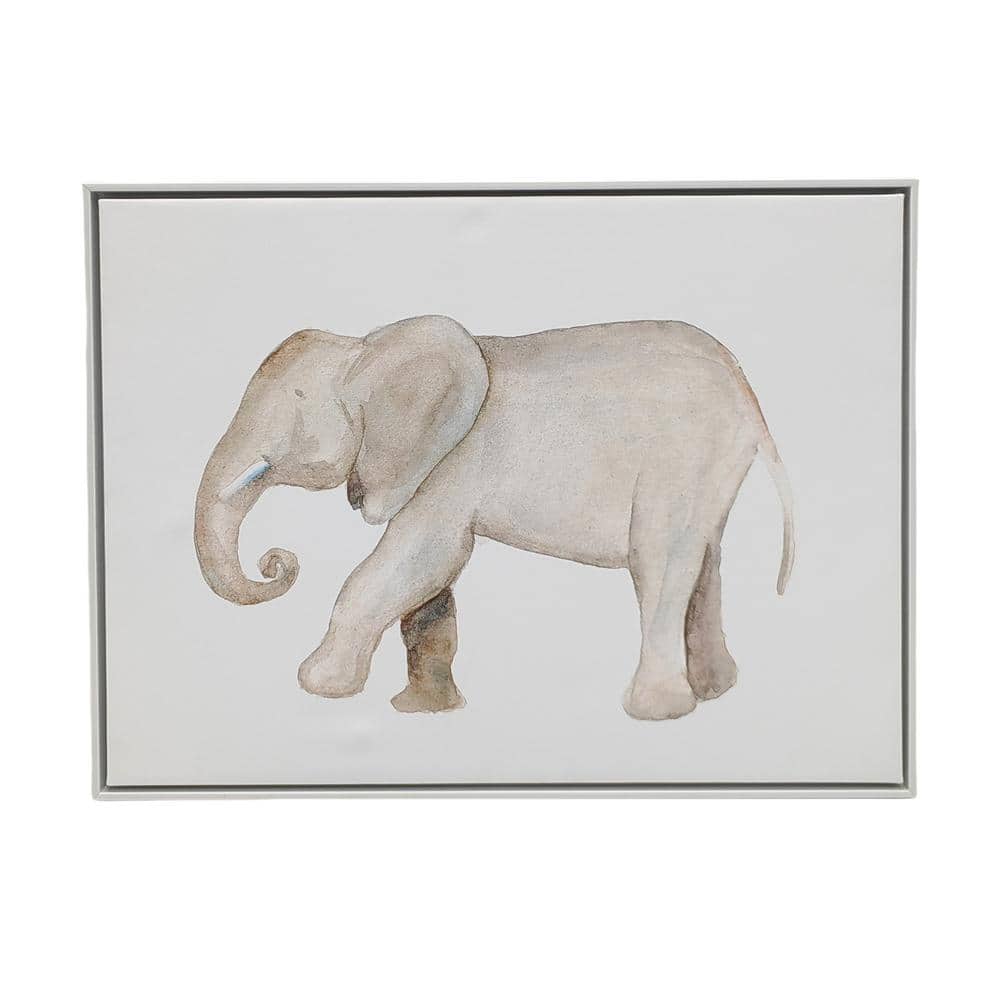 Elephant Framed Animal Art Print 18 in. x 24 in.