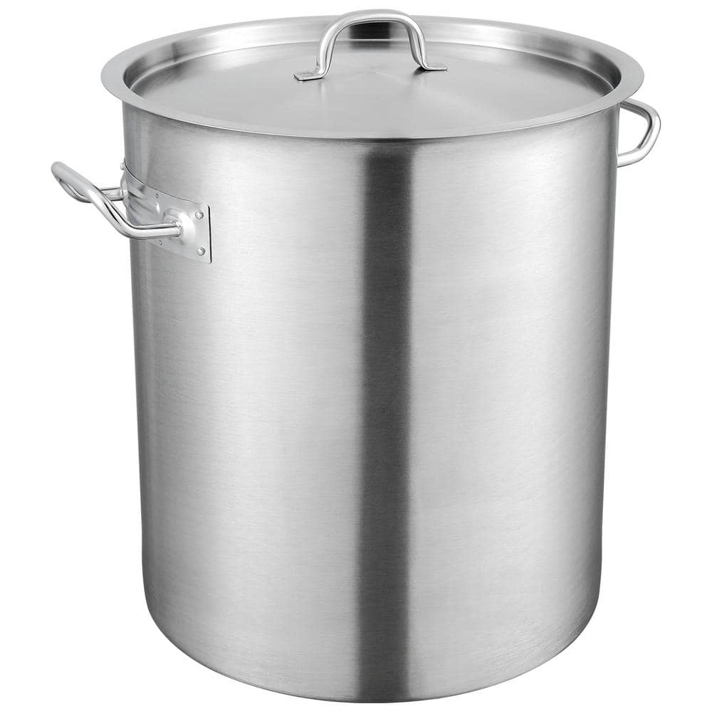 VEVOR 42 Qt. Stainless Steel Stockpot Large Cooking Pots Multipurpose Cookware Sauce Pot TGFHDB30442QTKOM5V0 - The Home Depot