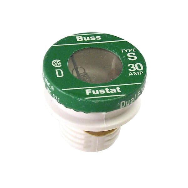 Cooper Bussmann S Series 30 Amp Plug Fuses (2-Pack) BP/S-30 - The Home Depot