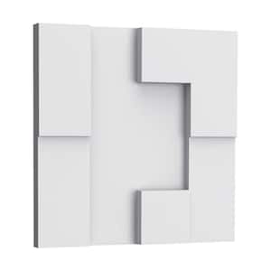 1 in. x 1 ft. x 1 ft. Cubi Style 2 Primed White Polyurethane Decorative 3D Wall Paneling