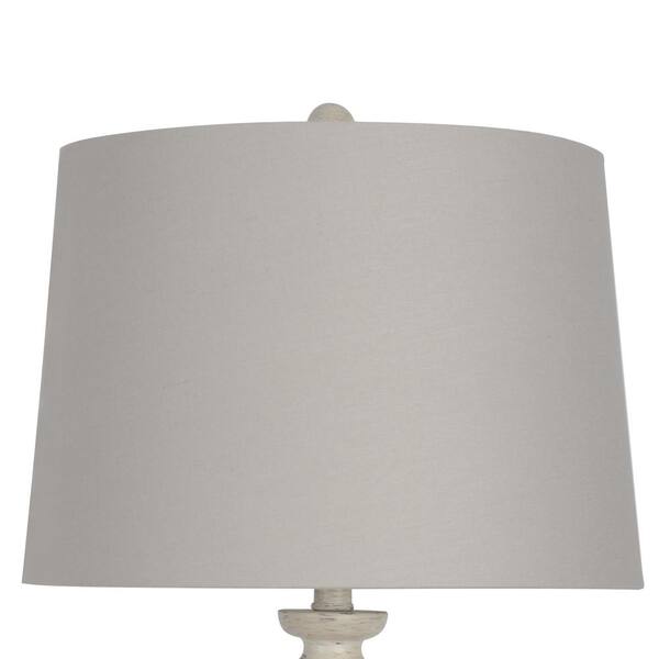 Dsi Lighting 61 In Shabby White Floor, Round Lamp Shades Table Lamps