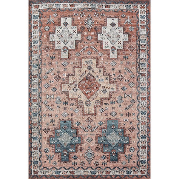 Rugs America Claire Boston Brick 2'6"x4' Vintage Red Area Rug