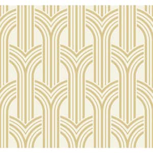 Golden Nugget Broadway Arches Paper Un-Pasted Non-Woven Wallpaper Roll 60.75 sq. ft.