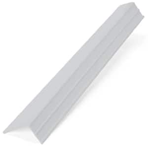 8 ft. Grey PVC Decking Board Cover Edge Trim for Composite and Wood Patio Decks (5-Pack)
