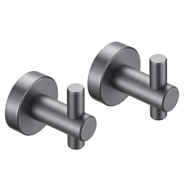 Unbranded Single Robe Hook Towel Hook in Gray 2 Pack
