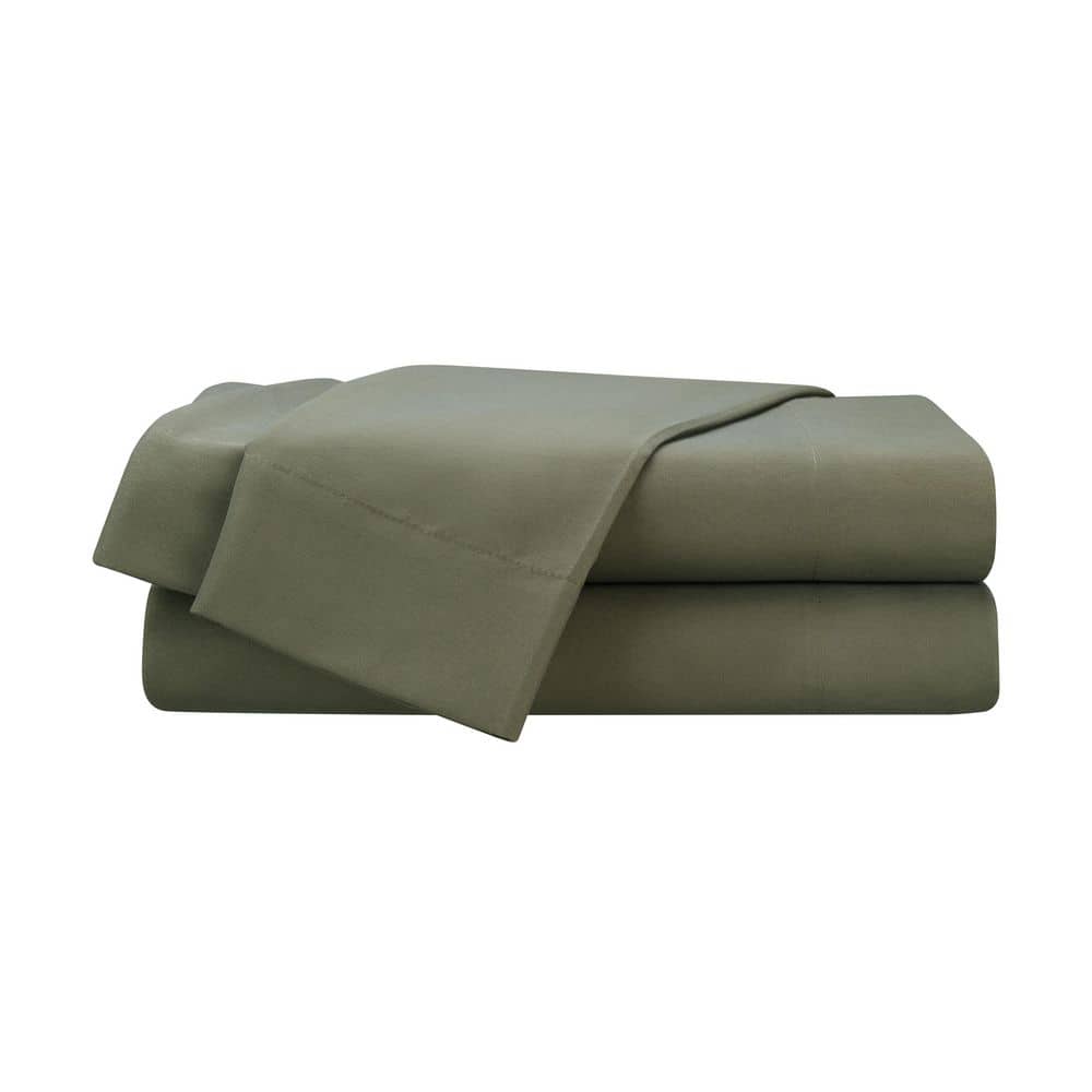 Easy Living Solid 100% Polyester Olive King Sheet Set price history on PriceWatchPro