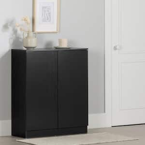 Arum Black Oak Particle Board 31.25 in. Sideboard