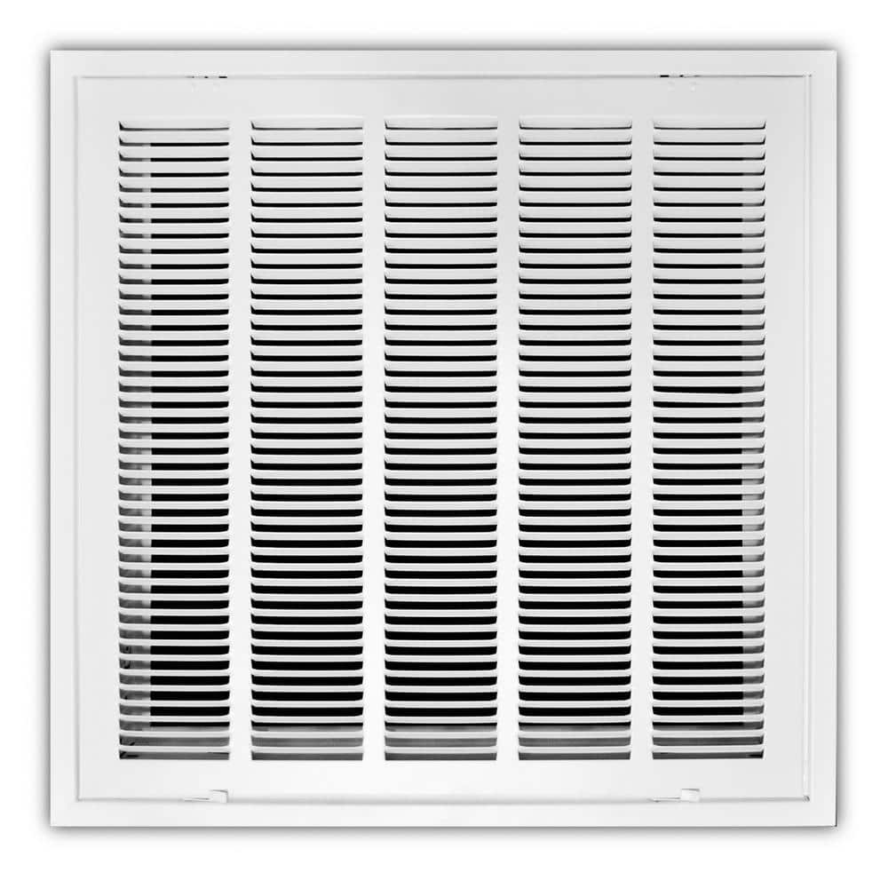 Everbilt 24 In X 24 In Steel Commercial T Bar Return Air Filter Grille In White E4011fg2 The