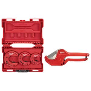 Close Quarters Copper Tubing Cutter Set (3-Piece) with 2-3/8 in. Ratcheting PVC and Tubing Cutter Set