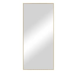71 in. x 32 in. Modern Oversized Rectangle Metal Framed Floor Mirror Vanity Mirror