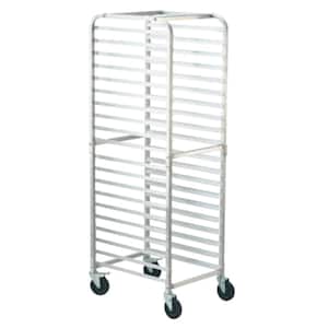 Bun Pan Rack, 20-Tier Commercial Bakery Racks with Brake Wheels, For Bread Baking Equipment, 26''L x 20.4''W x 70''H