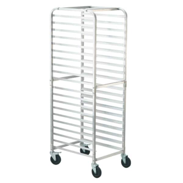 Bun Pan Rack, 20-Tier Commercial Bakery Racks with Brake Wheels, For Bread Baking Equipment, 26"L x 20.4"W x 70"H