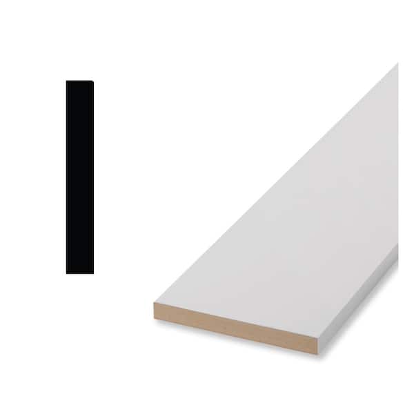 11/16 in. x 5-1/2 in. x 96 in. Primed MDF Craftsman Baseboard Moulding (1-Piece − 8 Total Linear Feet)
