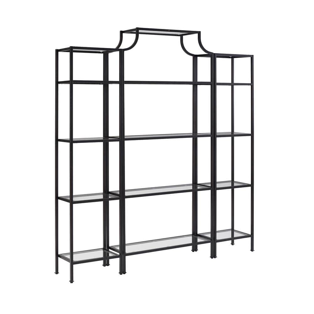Aimee Pagoda-Style 3-Piece Etagere Set in Oil-Rubbed Bronze