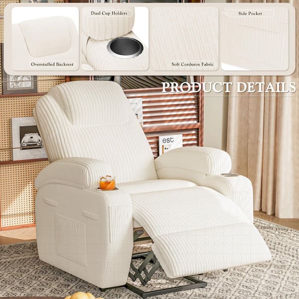 LACOO Power Lift Recliner with Massage for Elderly, Classic Single