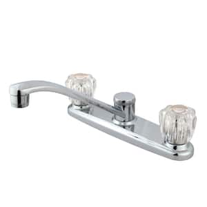 Americana 2-Handle Centerset Standard Kitchen Faucet in Polished Chrome