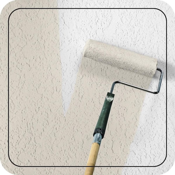 5 gal. #PPU7-11 Cotton Knit Satin Interior/Exterior Masonry, Stucco and Brick Paint