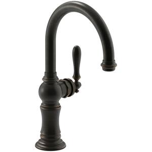 Artifacts Swing Spout Single-Handle Standard Kitchen Faucet in Oil Rubbed Bronze
