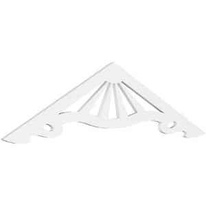 1 in. x 72 in. x 18 in. (6/12) Pitch Marshall Gable Pediment Architectural Grade PVC Moulding