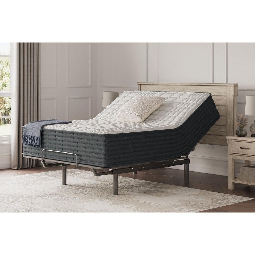 King Size Gray and Black Innerspring Adjustable Mattress
